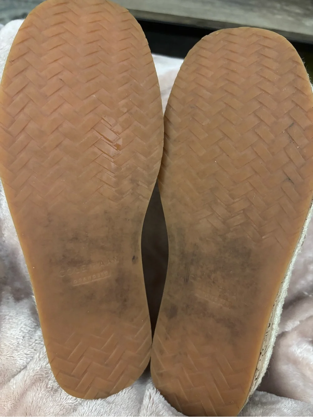 Cole Haan Cognac Leather Espadrille Sandals